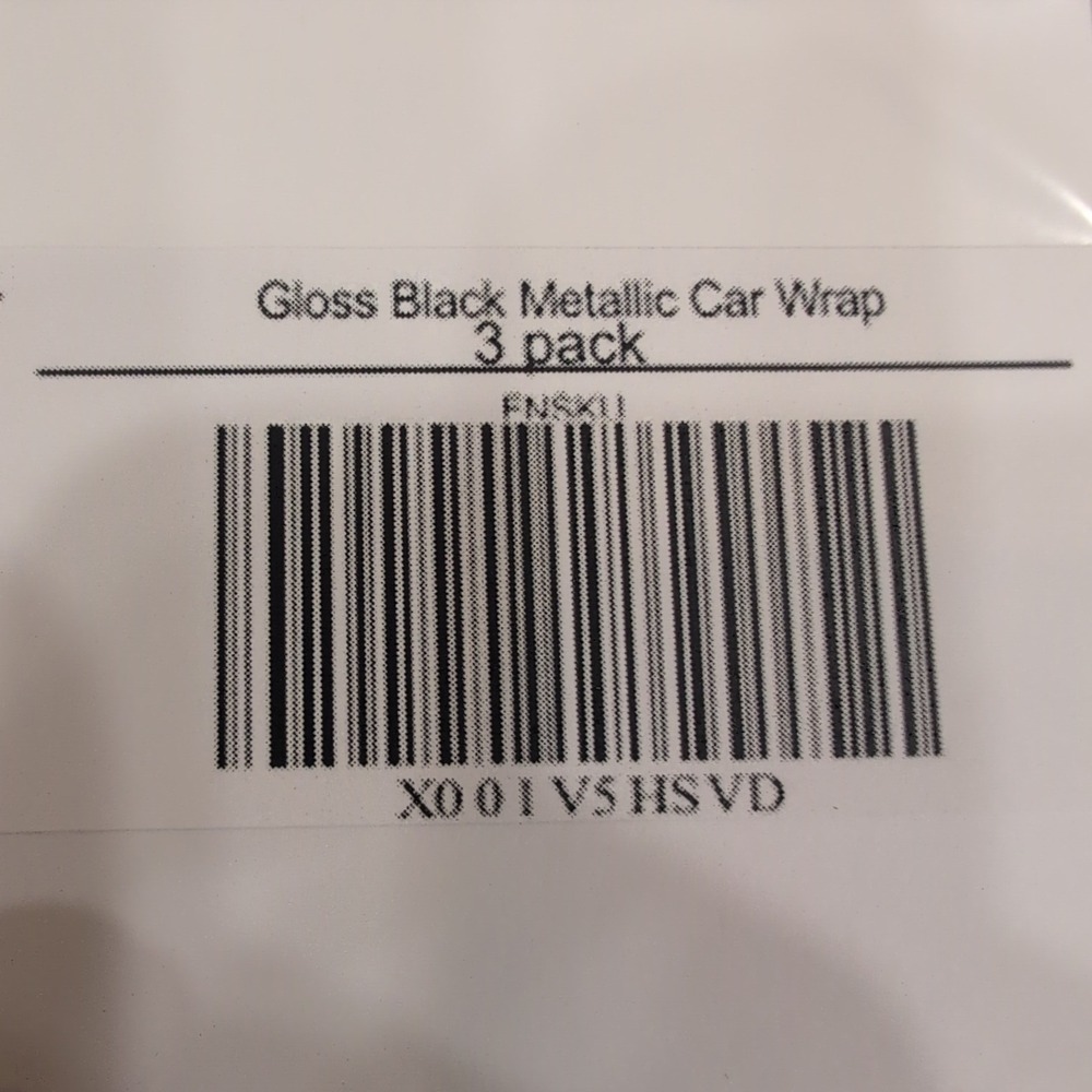 3M Series 2080 Gloss‎ Black Metallic Car Wrap Vinyl Film 3 Pack Detailing Sheets - Picture 6 of 6